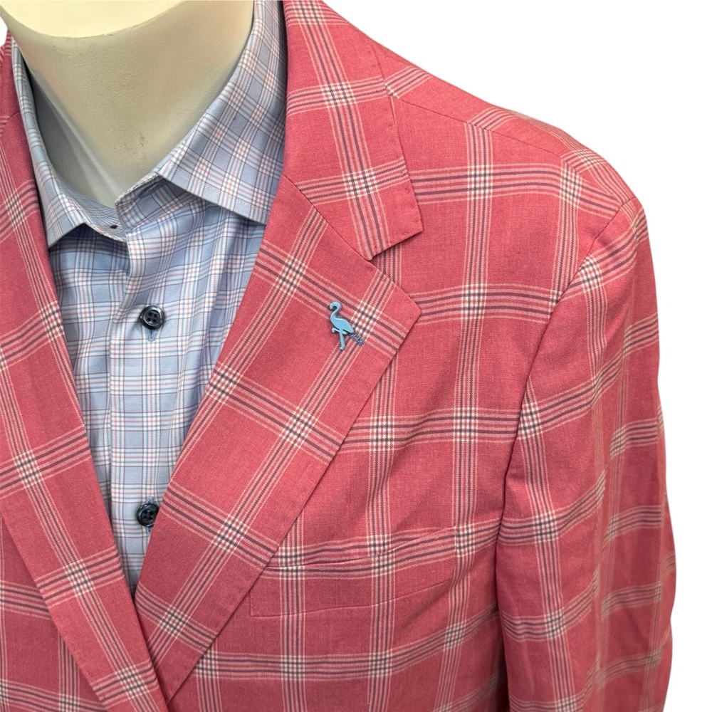Tailorbyrd Pink Plaid Sport Coat